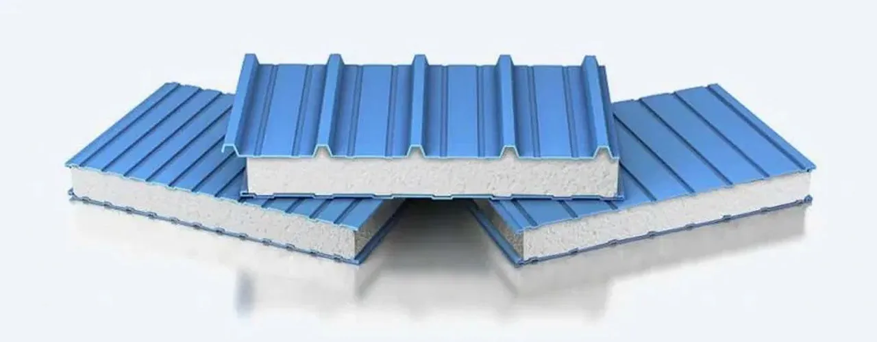 نمایی از ساندویچ پنل پلی استایرن